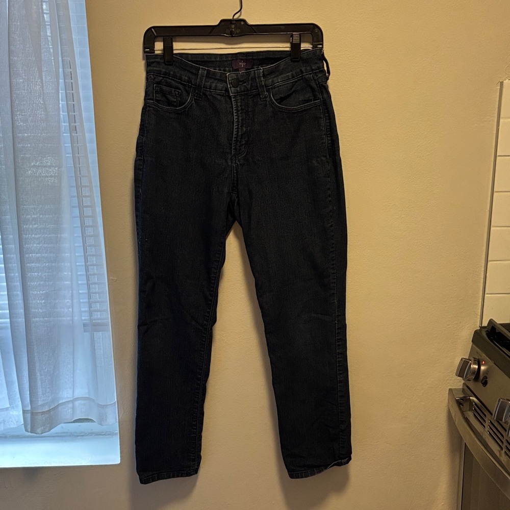 NYDJ Women's Straight Leg dark blue 6P Jeans